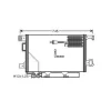 Condenseur de Climatisation pour MERCEDES CLASSE C ph.2 2004-2007 (W203), OEM: 2035001654, Neuf