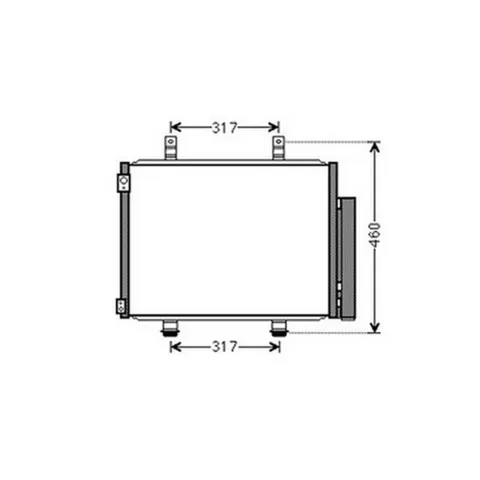 Condenseur de Climatisation pour SUZUKI SWIFT II ph.1 2010-2013, OEM: 9531068L00, Neuf