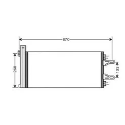 Condenseur de Climatisation pour FIAT DUCATO III ph.1 2006-2014, OEM: 1399111080, Neuf