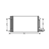 Condenseur de Climatisation pour AUDI A1 2010-2014, OEM: 6C0816411C, Neuf