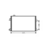 Condenseur de Climatisation pour RENAULT CLIO II ph.2 2001-2005, OEM: 8200245598, Neuf