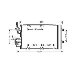 Condenseur de Climatisation pour OPEL ASTRA H 2004-2007, OEM: 13300339, Neuf