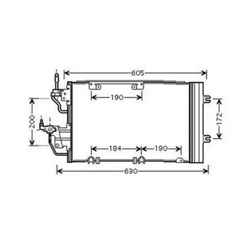 Condenseur de Climatisation pour OPEL ASTRA H 2004-2007, OEM: 13300339, Neuf