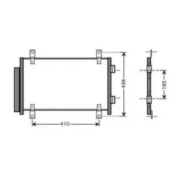 Condenseur de Climatisation pour PEUGEOT BOXER I ph.2 2002-2006, OEM: 1347842080, Neuf