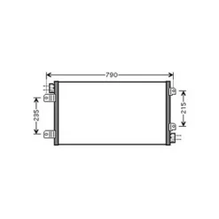 Condenseur de Climatisation pour NISSAN INTERSTAR ph.2 depuis 2003, OEM: 2765000QAN, Neuf
