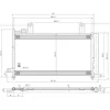 Condenseur de Climatisation pour FIAT SEDICI depuis 2007, OEM: 71750369, Neuf
