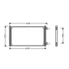Condenseur de Climatisation pour FIAT PUNTO II ph.1 1999-2003, OEM: 46745054, Neuf
