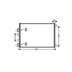 Condenseur de Climatisation pour RENAULT MÉGANE II ph.1 2002-2005, OEM: 8200182361, Neuf