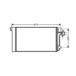Condenseur de Climatisation pour VOLKSWAGEN TRANSPORTER T5 ph.1 2003-2009, OEM: 7H0820411E, Neuf