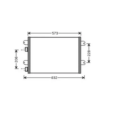 Condenseur de Climatisation pour DACIA LOGAN I ph.2 2008-2012, OEM: 8200182361, Neuf