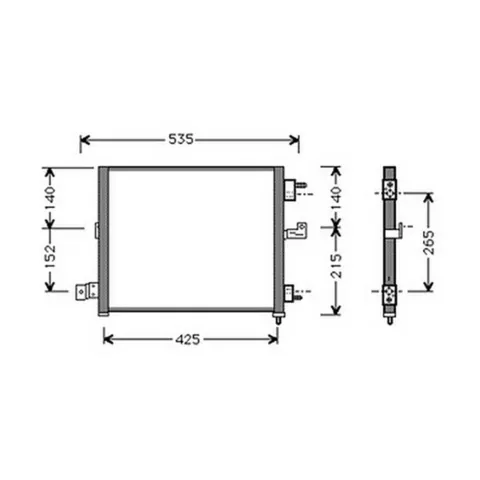 Condenseur de Climatisation pour HYUNDAI ATOS 1998-2003, OEM: 9760602200, Neuf