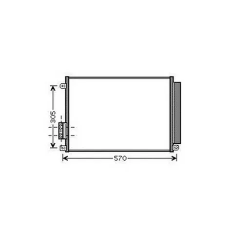 Condenseur de Climatisation pour LANCIA YPSILON II ph.1 2011-2015, OEM: 51953633, Neuf