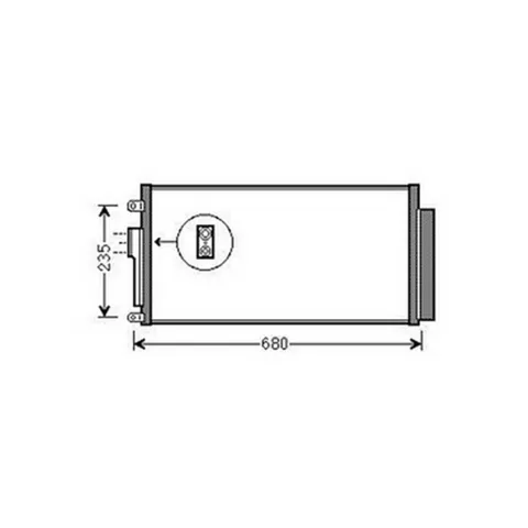 Condenseur de Climatisation pour FIAT 500 ph.1 2007-2015, OEM: 51819064, Neuf