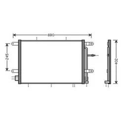 Condenseur de Climatisation pour AUDI A4 IV ph.1 2007-2011, OEM: 8E0260403J, Neuf