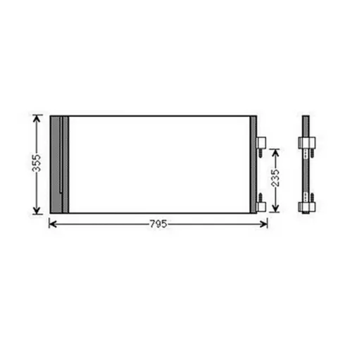 Condenseur de Climatisation pour RENAULT LAGUNA III 2007-2010, OEM: 921100002R, Neuf