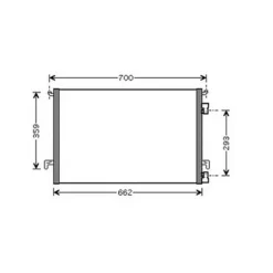 Condenseur de Climatisation pour OPEL VECTRA C 2002-2005, OEM: 1850080, Neuf