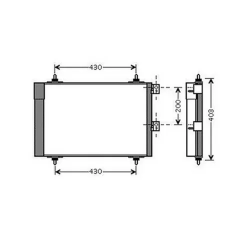 Condenseur de Climatisation pour CITROËN XSARA PICASSO ph.1 1999-2004, OEM: 6455CN, Neuf