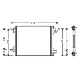 Condenseur de Climatisation pour MERCEDES CLASSE ML ph.1 1998-2001 (W163), OEM: 1638300170, Neuf