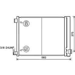 Condenseur de Climatisation pour NISSAN MICRA IV (K13) ph.1 2010-2013, OEM: 921001HC1A, Neuf