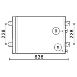 Condenseur de Climatisation pour DACIA LOGAN I ph.1 2005-2008, OEM: 8200741257, Neuf