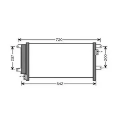 Condenseur de Climatisation pour IVECO DAILY 2006-2009, OEM: 504256333, Neuf
