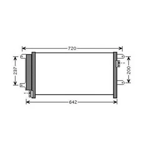Condenseur de Climatisation pour IVECO DAILY 2006-2009, OEM: 504256333, Neuf