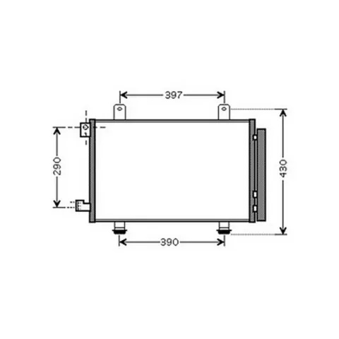 Condenseur de Climatisation pour FIAT SEDICI depuis 2007, OEM: 71747380, Neuf