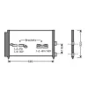 Condenseur de Climatisation pour LANCIA MUSA 2004-2007, OEM: 51804991, Neuf