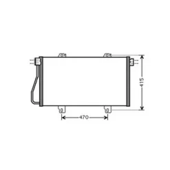Condenseur de Climatisation pour NISSAN INTERSTAR ph.1 1999-2003, OEM: 2765000QAF, Neuf