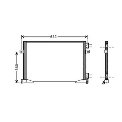Condenseur de Climatisation pour RENAULT TRAFIC II ph.1 2001-2006, OEM: 2765000QAG, Neuf