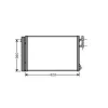Condenseur de Climatisation pour BMW Serie 1 E87 2004-2007, OEM: 64539229022, Neuf