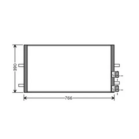 Condenseur de Climatisation pour FORD TRANSIT Mk7 2006-2014, OEM: 1778169, Neuf