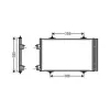 Condenseur de Climatisation pour CITROËN C5 II ph.1 2008-2010, OEM: 6455JA, Neuf