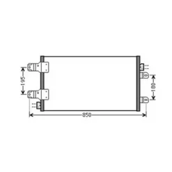 Condenseur de Climatisation pour RENAULT MASTER II ph.2 2003-2010, OEM: 2765000Q0B, Neuf