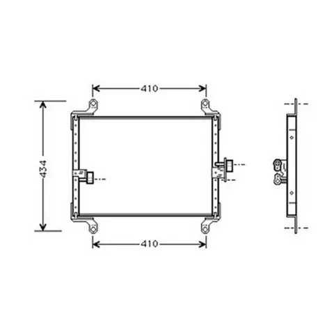 Condenseur de Climatisation pour FIAT DUCATO II ph.2 2002-2006, OEM: 13128570, Neuf