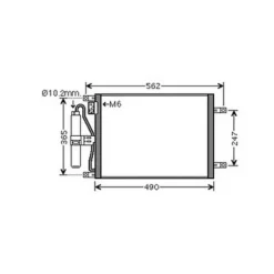 Condenseur de Climatisation pour NISSAN NOTE 2006-2008, OEM: 921009U20B, Neuf
