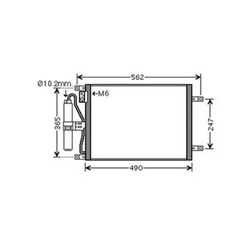 Condenseur de Climatisation pour NISSAN NOTE 2006-2008, OEM: 921009U20B, Neuf