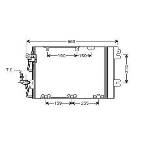 Condenseur de Climatisation pour OPEL ASTRA H 2007-2009, OEM: 93178960, Neuf
