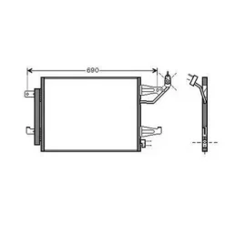 Condenseur de Climatisation pour MITSUBISHI COLT 2004-2008, OEM: A4548300070, Neuf