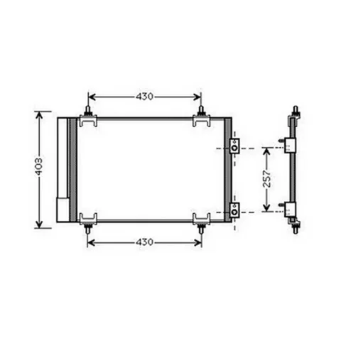 Condenseur de Climatisation pour PEUGEOT 3008 I ph.1 2009-2013, OEM: 6455EW, Neuf