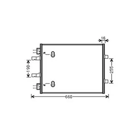 Condenseur de Climatisation pour RENAULT TRAFIC II ph.2 2006-2014, OEM: 4419021, Neuf