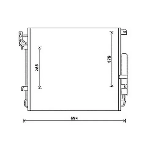 Condenseur de Climatisation pour LAND ROVER Range Rover L322 2010-2012, OEM: JRB500140, Neuf