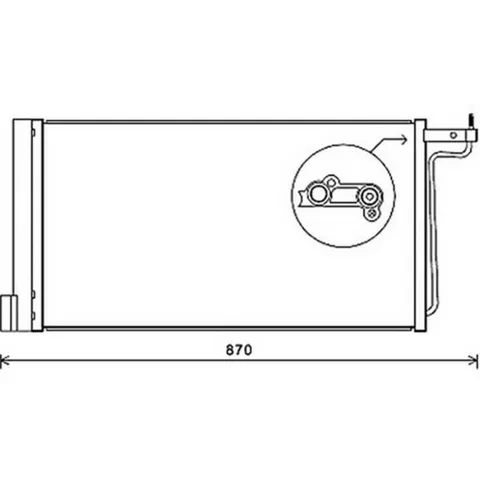Condenseur de Climatisation pour FORD FOCUS III ph.1 2011-2014, OEM: 1684204, Neuf