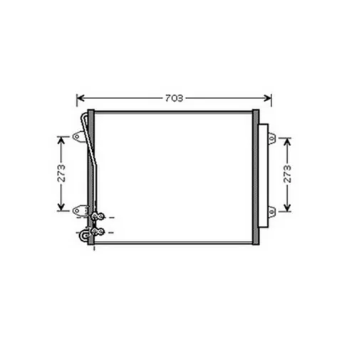 Condenseur de Climatisation pour VOLKSWAGEN PASSAT B6 2005-2010, OEM: 3C0820411D, Neuf
