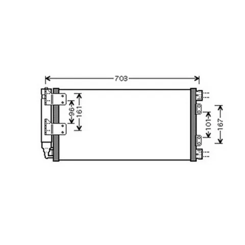 Condenseur de Climatisation pour LAND ROVER FREELANDER I 2003-2006, OEM: JRB101070, Neuf