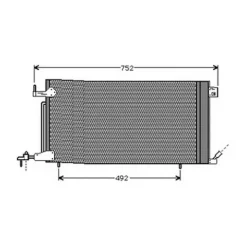 Condenseur de Climatisation pour PEUGEOT 306 ph.2 1997-1999, OEM: 6455AW, Neuf