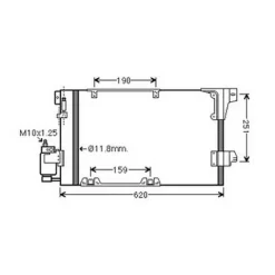 Condenseur de Climatisation pour OPEL ZAFIRA A 1999-2005, OEM: 09118897, Neuf