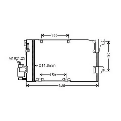 Condenseur de Climatisation pour OPEL ZAFIRA A 1999-2005, OEM: 09118897, Neuf