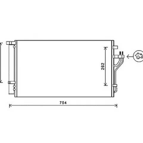 Condenseur de Climatisation pour KIA SPORTAGE 2004-2010, OEM: 976062Y500, Neuf