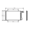 Condenseur de Climatisation pour MERCEDES SPRINTER I ph.1 1995-2000 (W900-W904), OEM: 9015000454, Neuf